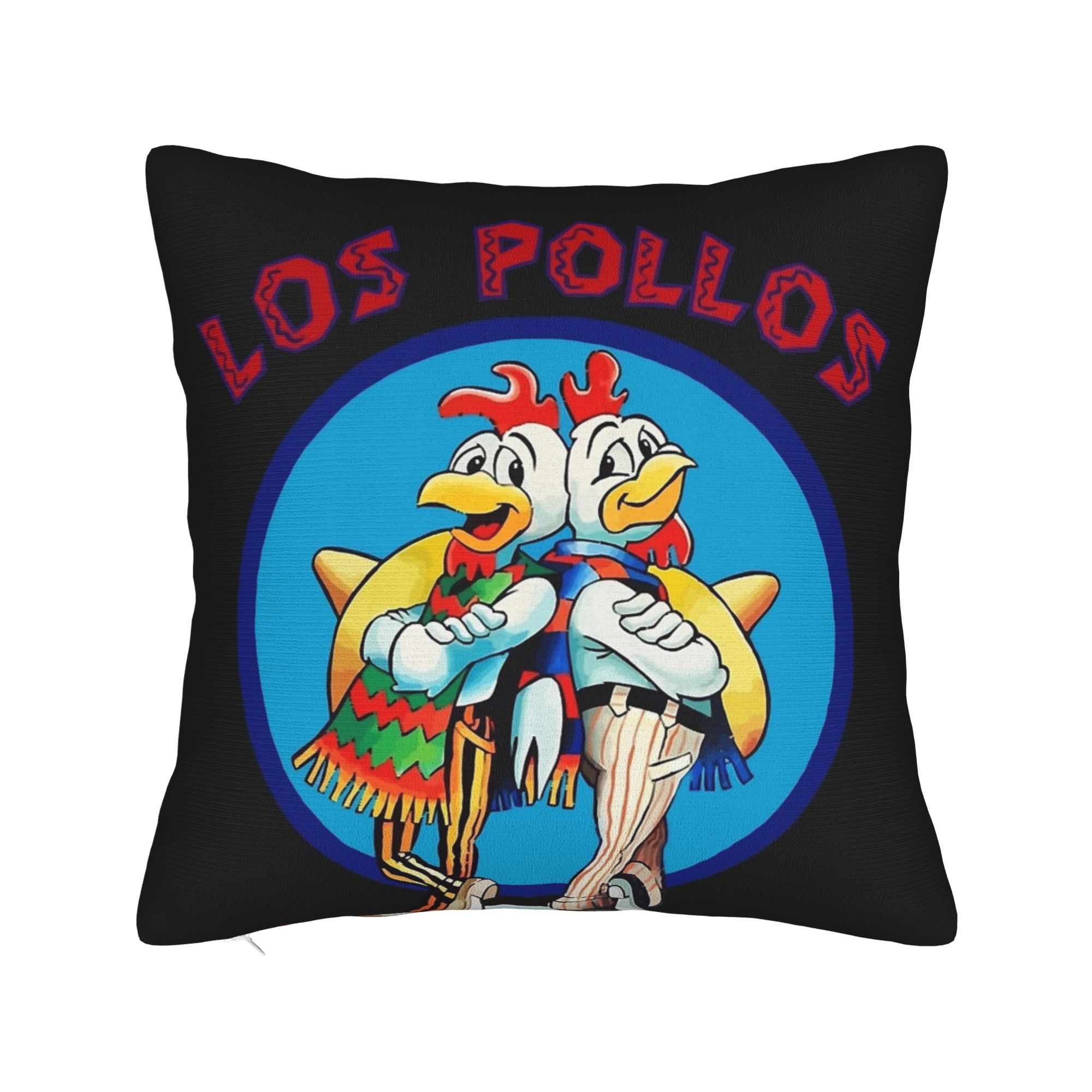 los pollos jermanos Pillow Case  Soft Pillow Cover Fashion Pillowcases For Sofa Car Home Decor 16x16Inch