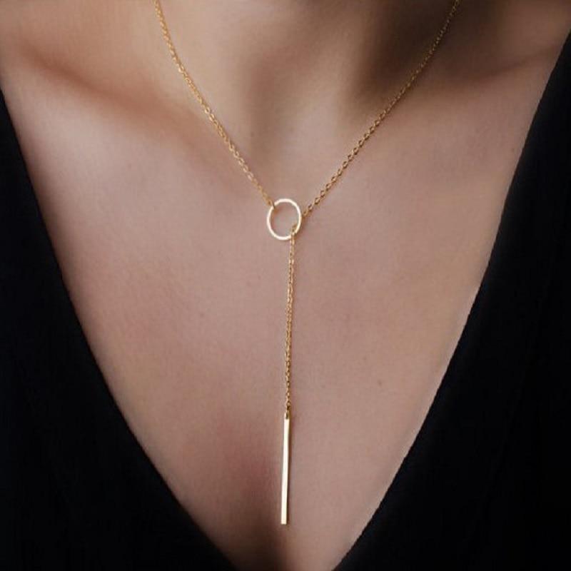 Fashion Casual Chocker Necklace Personality Infinity Cross Pendant Gold Color Choker Necklaces On Neck Women Jewelry
