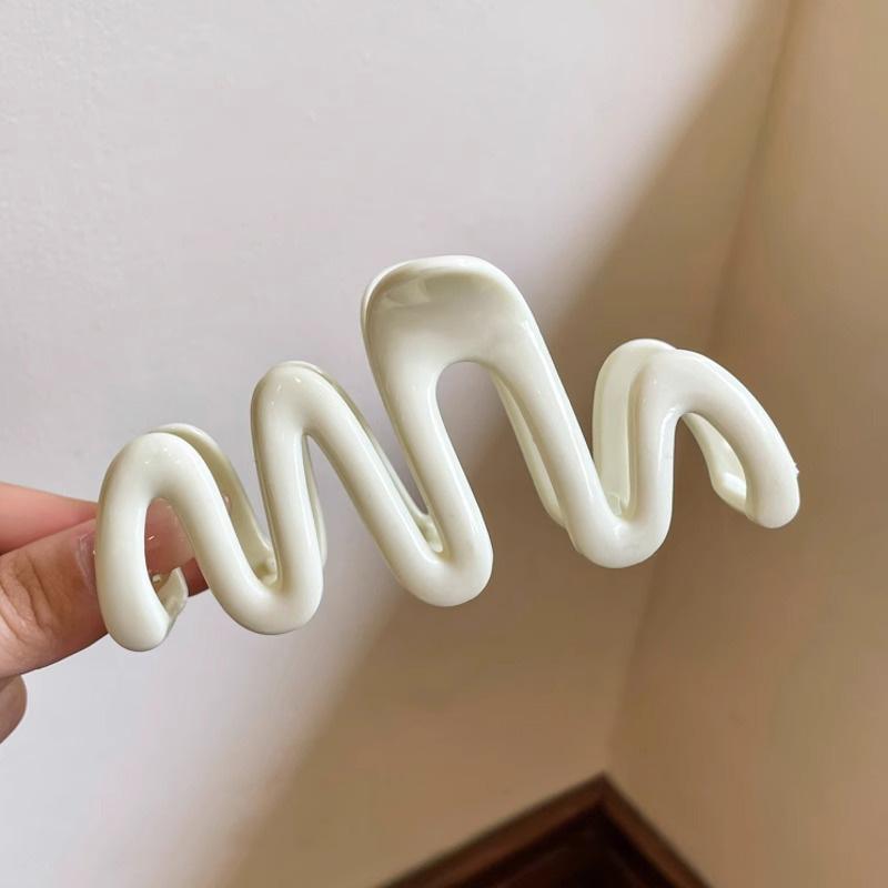 New Colorful Jelly Wave Hair Claw Hairpin Women Girls Fashion Design Korean Sweet Simple Irregular Hair Clip Headwear