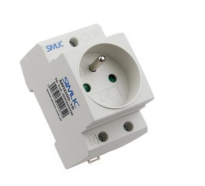 Tomada de serviço 2P+E 16A 230V para calha de montagem MRD50-16 89066006