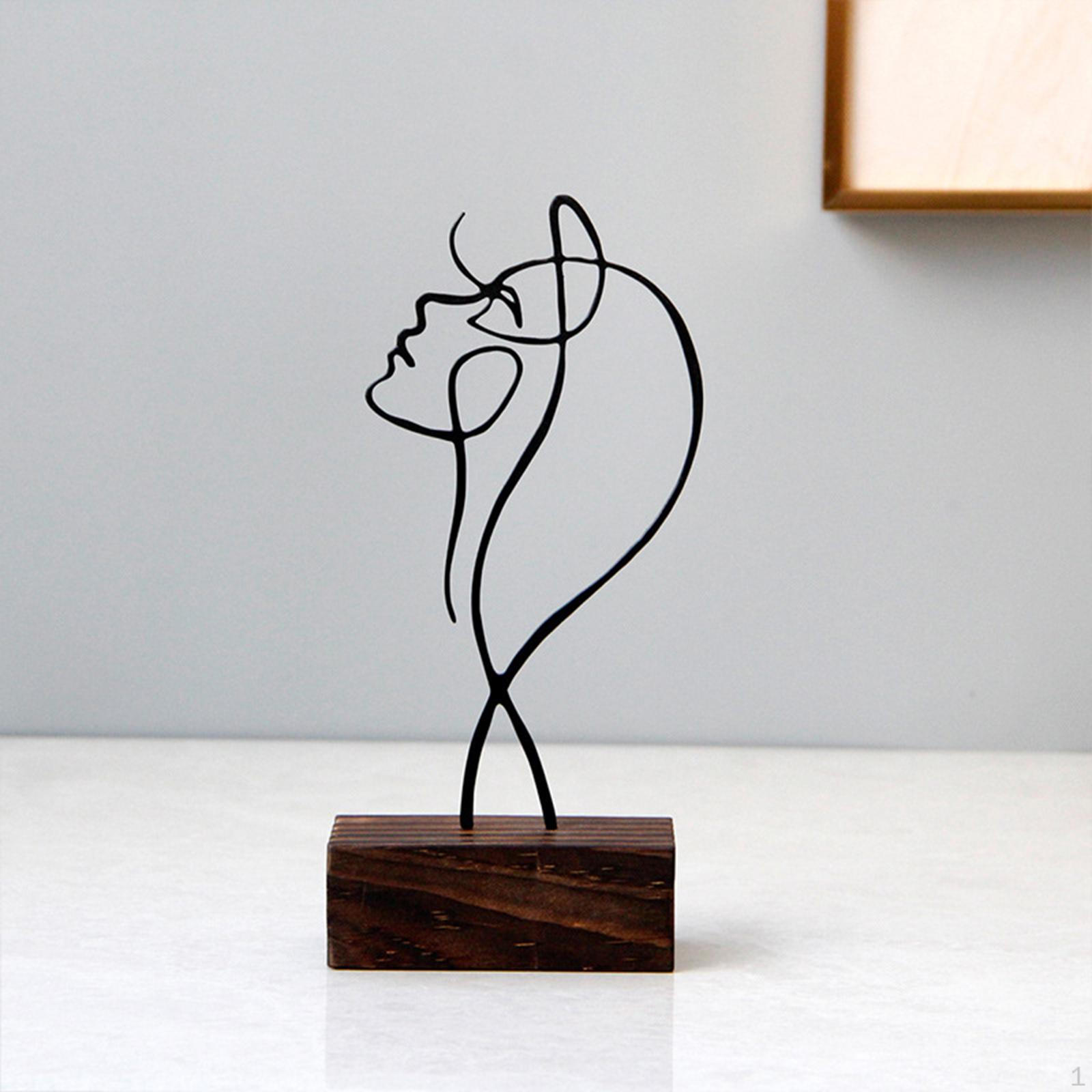 

Креативные статуи, человеческая скульптура, абстрактные фигурки, стол для новоселья, спальни, фермерского дома, студии чёрный