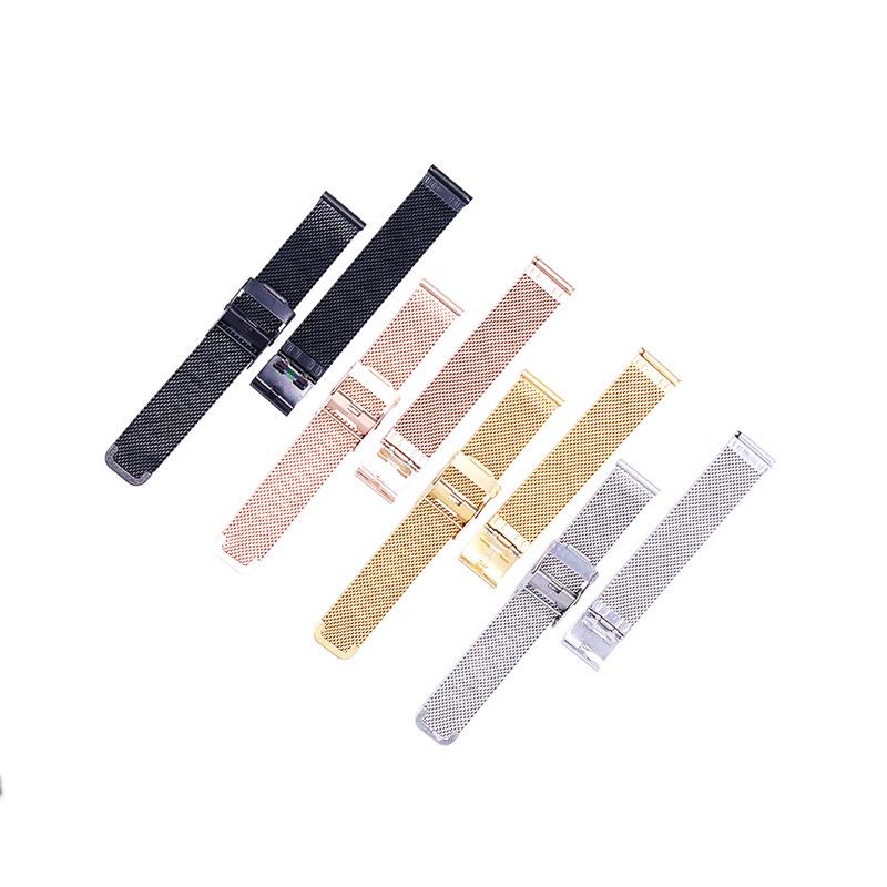 Stainless Steel Mesh Watch Strap with 06 Wire Double Safety Buckle for DW Watches