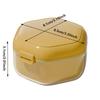 1pc Orthodontic Retainer Braces Storage Box Invisible Braces Storage Box Portable Dentures Cleaning Box Braces Storage Container