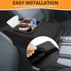 Podložka na loketní opěrku auta Polštářek na loketní opěrku středové konzole Ochranný kryt boxu loketní opěrky Zvedací podložka s držákem na kapesníky a držákem na nápoje