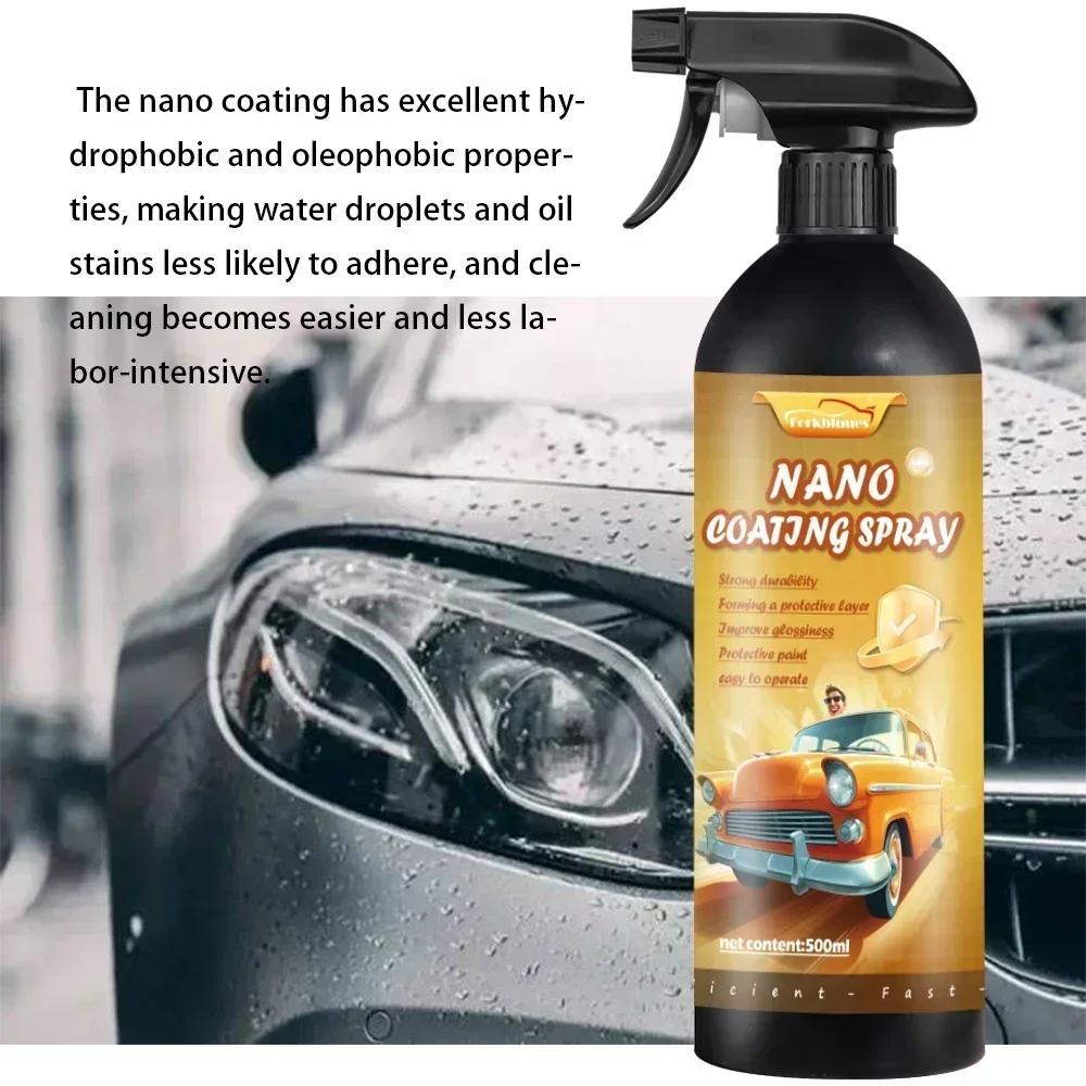 Ceramic Car Coating 500ML 9H Nano Liquid Glass Plated Crystal Hydrophobic Waterproof Polishing Paint Hardness Car Polish Wax