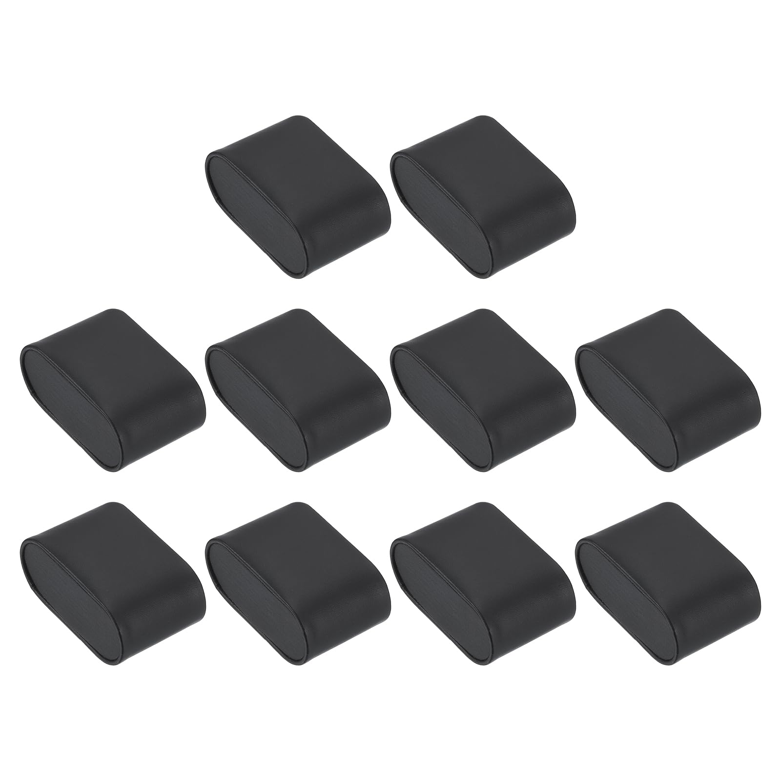 

uxcell 10pcs Watch Display Pillow 2.8 x 1.73 x 1.22 Bracelet Watch Pillow PU Watch Pillow Watch Box Bangle Cushion Display Storage Black