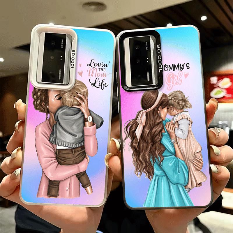 Girl Mom Baby Color Design Soft Phone Case for Xiaomi Redmi 15C 15 14C 13C 12C Poco X5 X6 X7 Pro X3 F8 F7 Ultra M8 13 12 Cover B