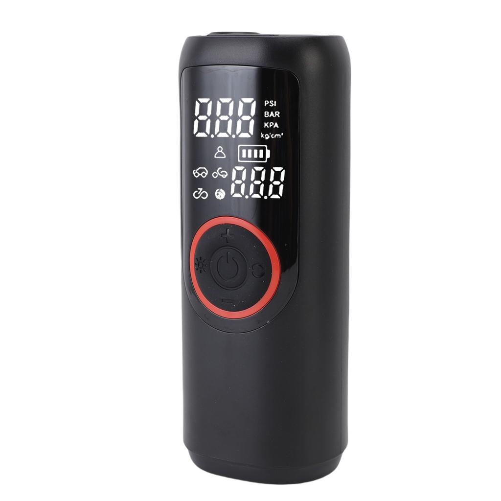 Cordless Tire Inflator 150PSI Portable Air Pump with Digital Display LED Light for Bike Car Motorcycle Ball Outdoor