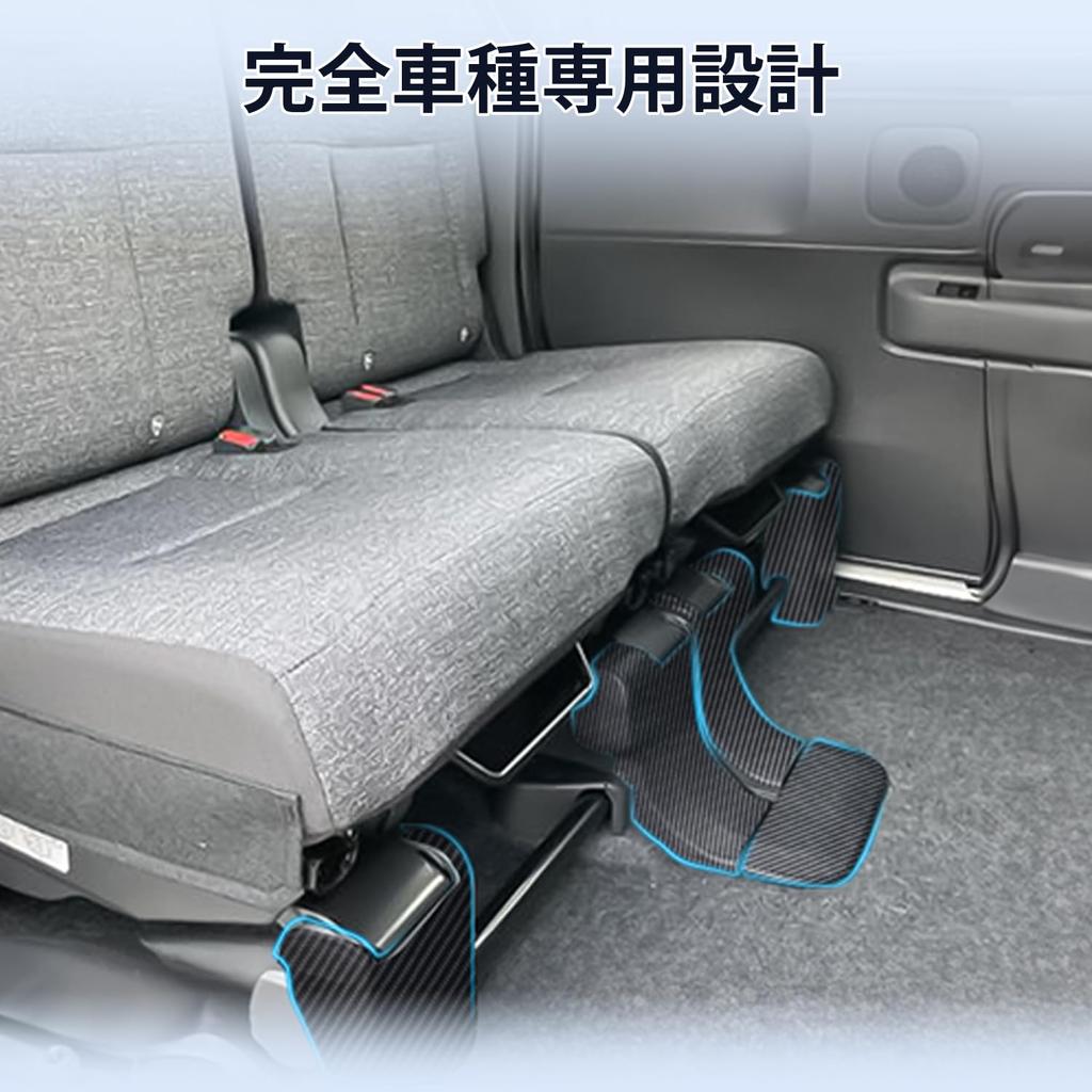 Cartist Kick Guard Trim Covers for the Sienta 10 Series and 15 Foot Seat Lower Back Kick and Protective Covers for Sienta and MXPL15G PU Leather Seat