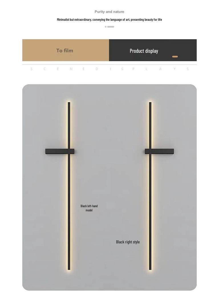 Modern Minimalist LED Wall Light for Bedroom, Living Room, and Hallway