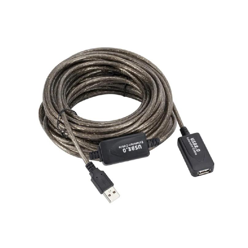 3M 5M 10M 15M 20M 25M 30M USB 2.0 Extension Cable Male to Female Active Repeater Wireless Network Card Extender USB Adapter Cord