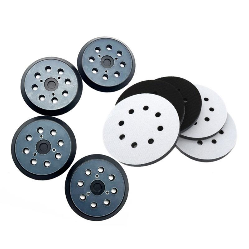 123mm Adhesive Sanding Discs Backing Pad for Random Orbital Sanders BO5041 M9202B 04 High Grip Hook Design Back Panel