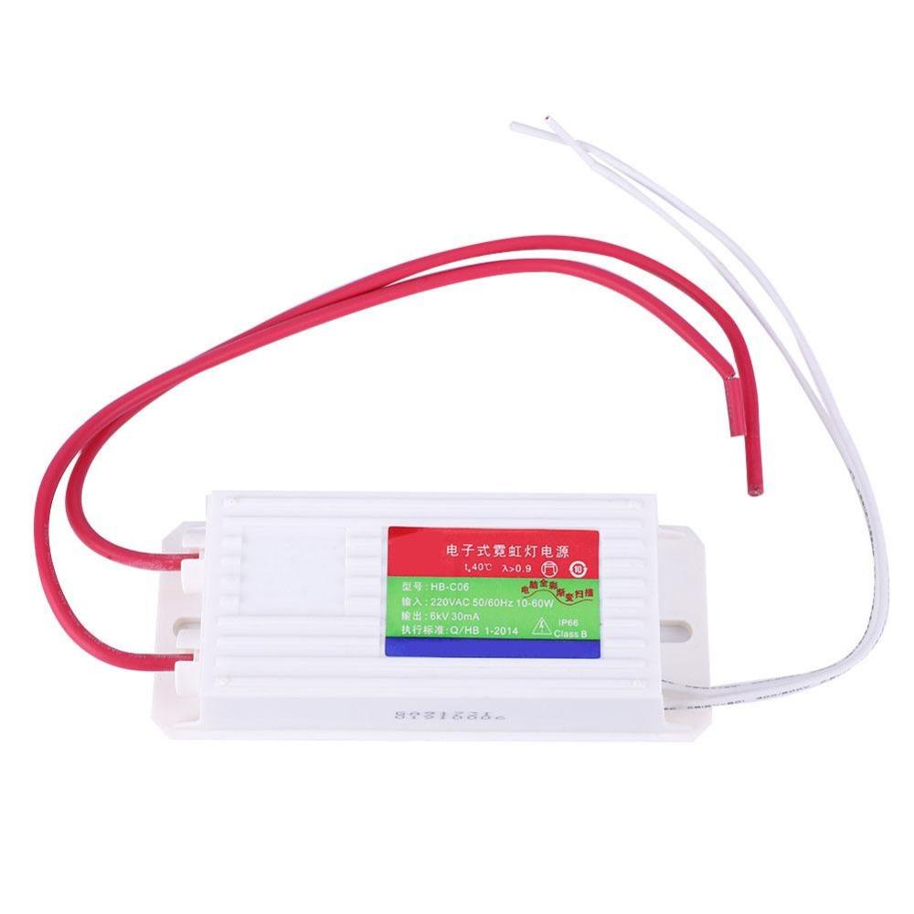 6KV 30mA Neon Electronic Transformer 220V Input Load 2-6m Neon Sign Power Supply Waterproof High Frequency