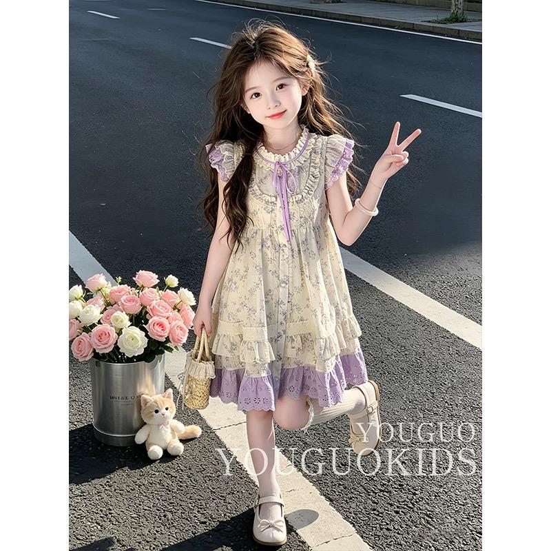 Girls' Floral Summer Dress