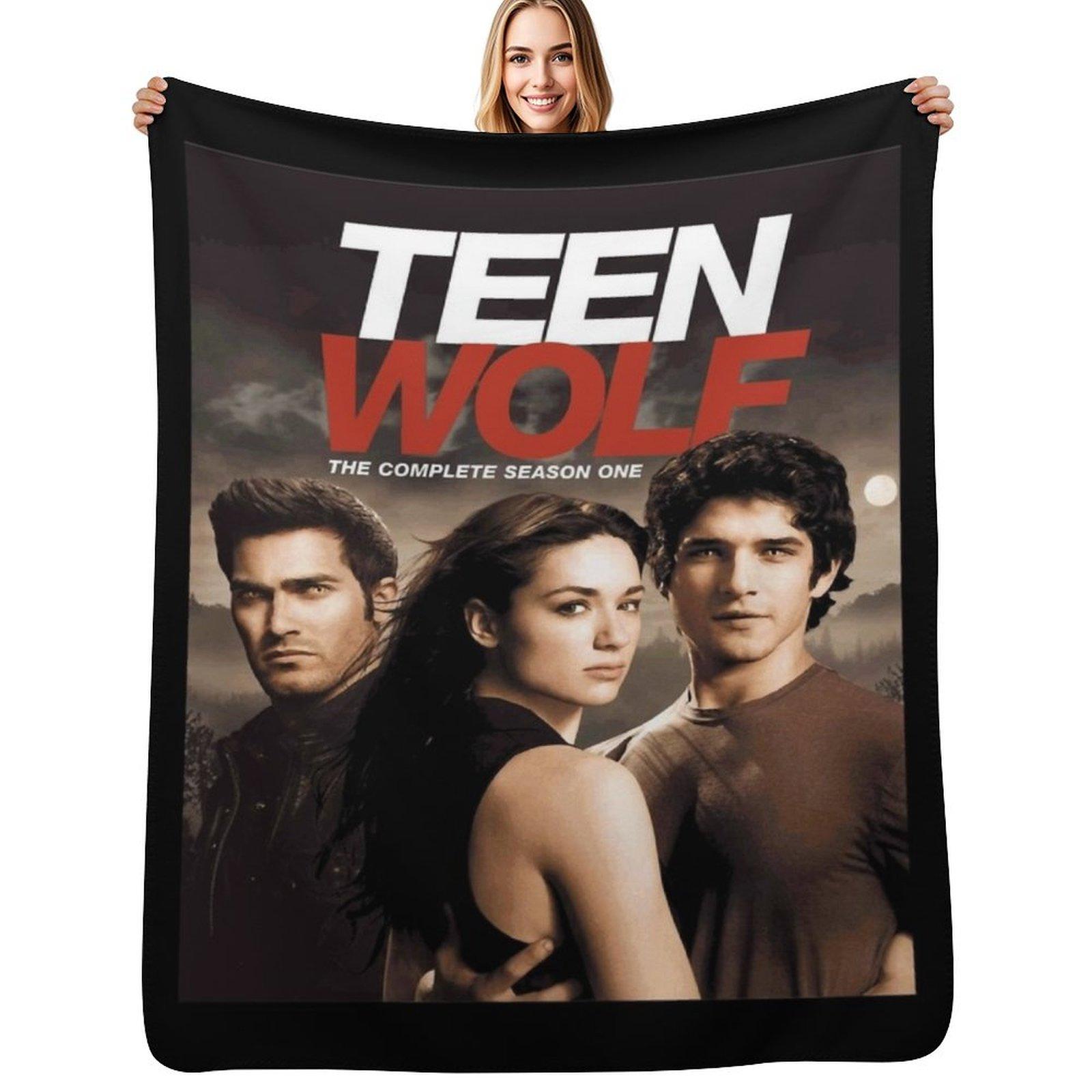 Teen Wolf Cover Classic Throw Blanket Warm Comfortable Blanket Gift for Parents Friends Size: 75*100cm, Weight: 230 GSM