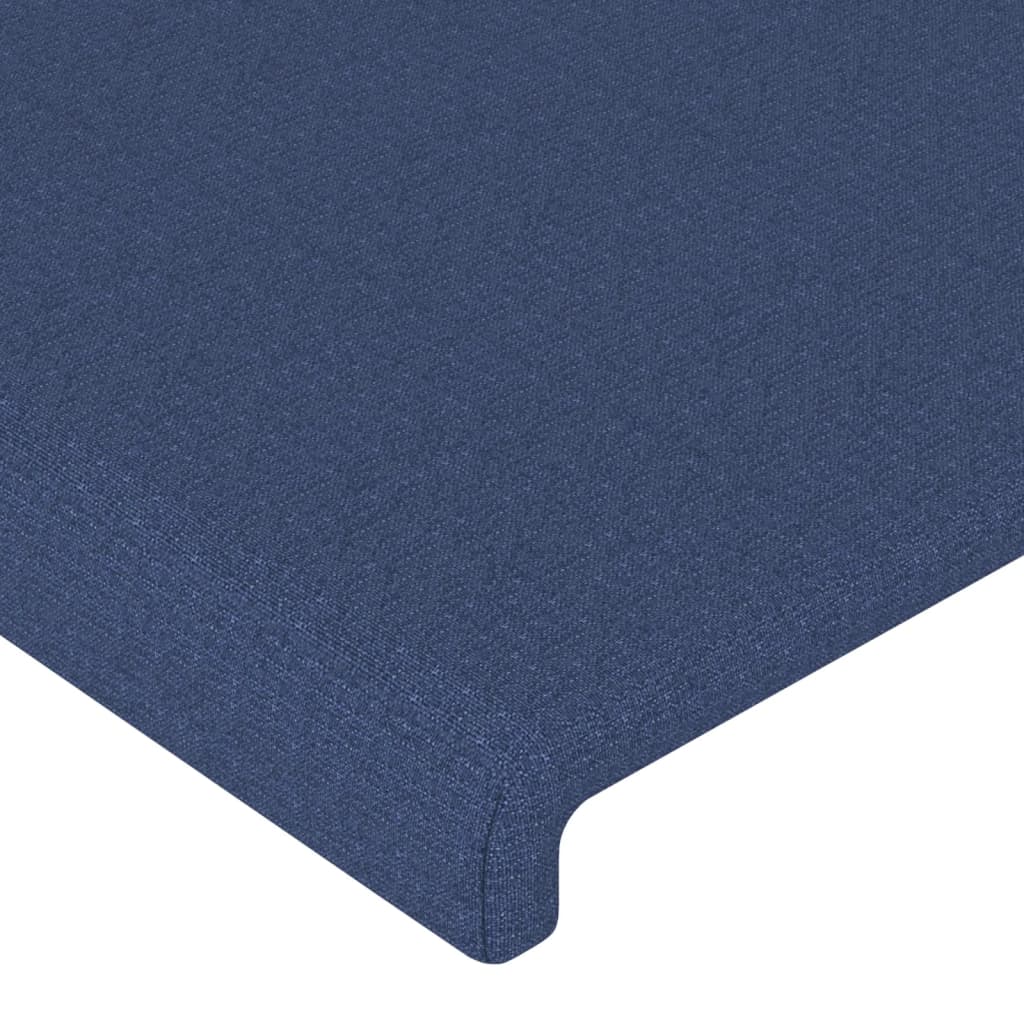 Bed Frame without Mattress Blue 100x200 cm Fabric