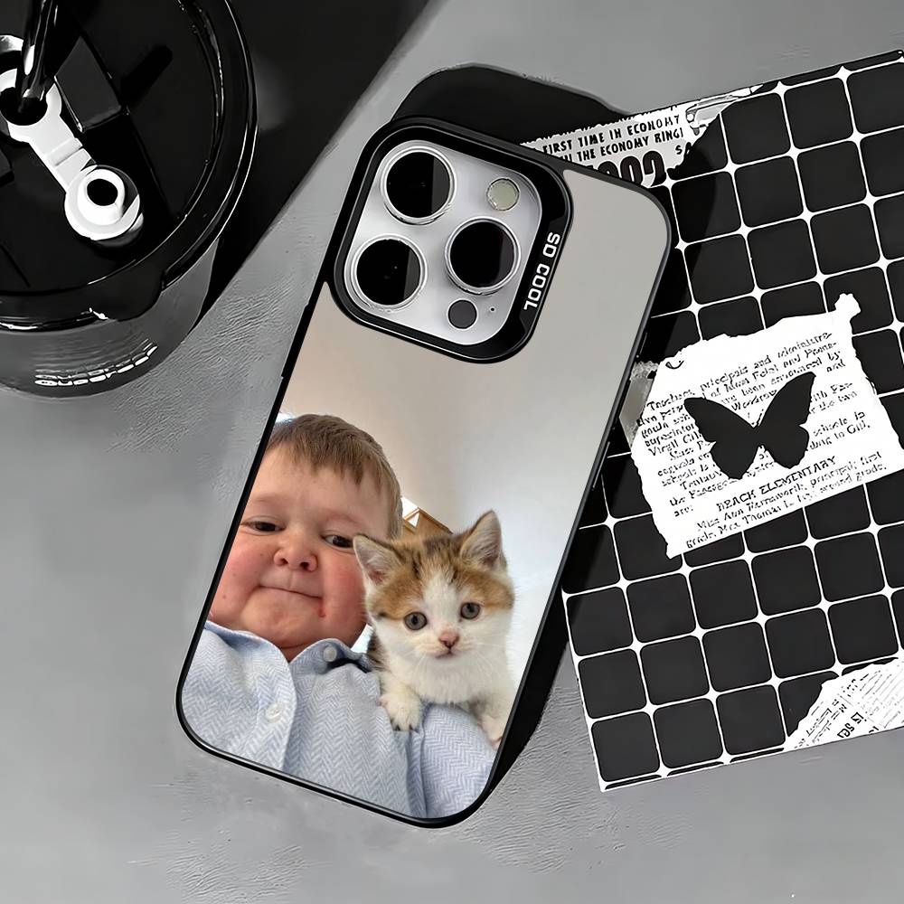 Funny Babaite Hasbulla Phone Case For iPhone 17,16,15,14,13,12,11 Plus,Pro Max,XS,Colored silver phone case iPhone17air