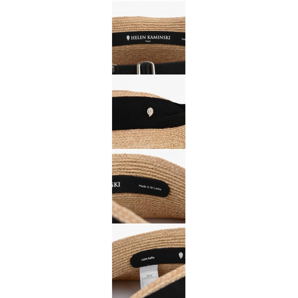 Helen Kaminski Rosalie Natural Negru Vizor Pălărie de Soare Pălărie51251