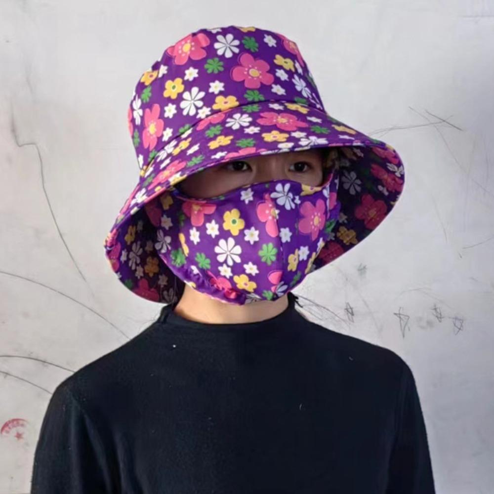 Anti-uv Agricultural Work Hat Shawl Women's Ponytail Hat Hot Sale Fisherman Hat  Four Seasons