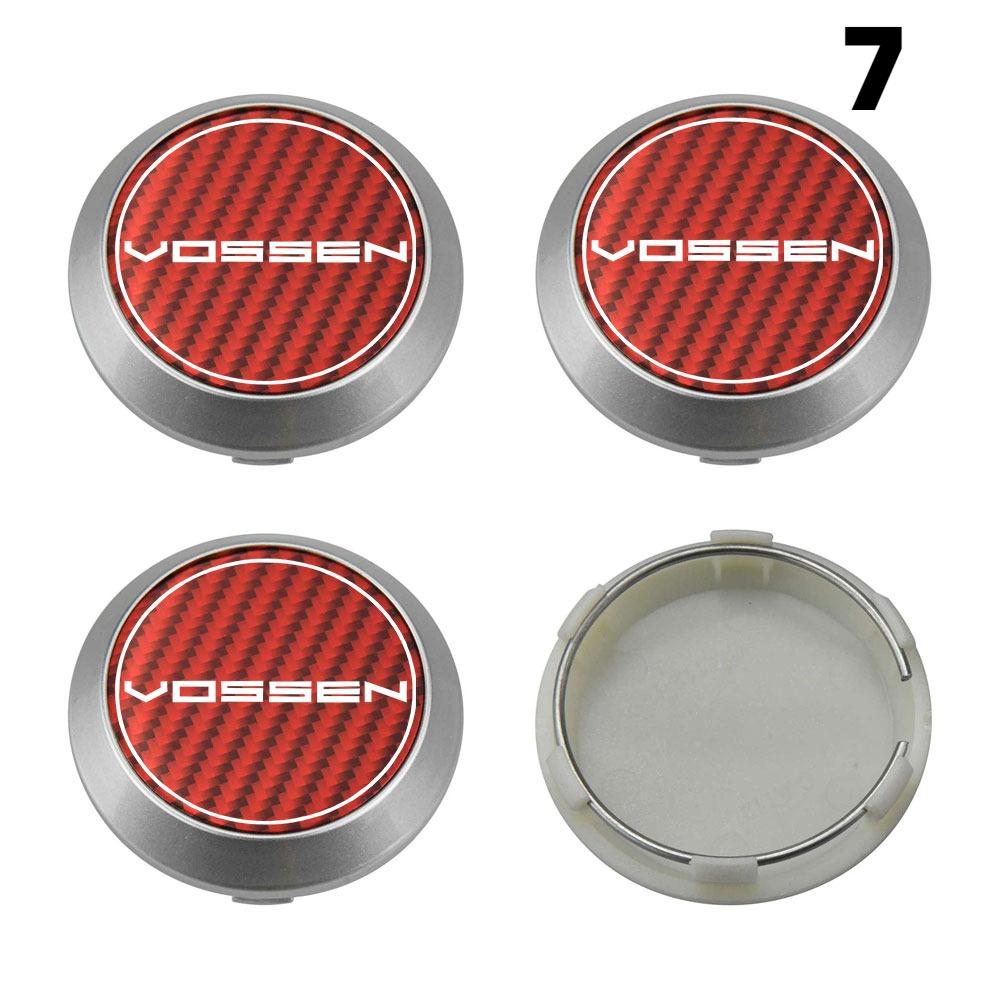4PCS New 64MM OD / 60MM ID Rim Caps VOSSEN Emblem Wheel Center Cap Wheel Cover Hub caps Sport Car Logo Tire Accessories