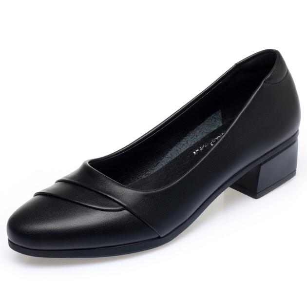 Spring Autumn Woman Shoes 2025 Shallow Mouth Elegant Office Shoes Female Pumps Fashion Black Women Work Shoes Size 35-42