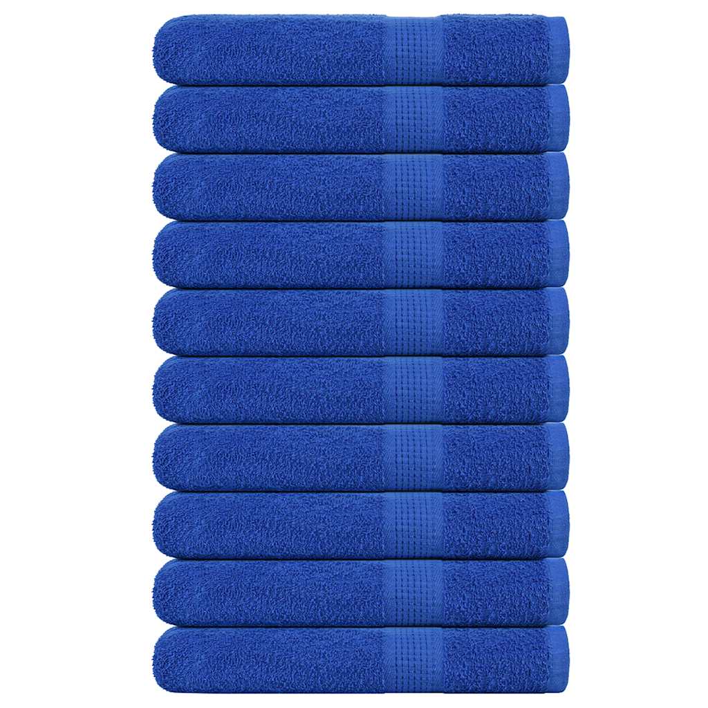 FROGN Bath Towels 10 pcs. Blue 100 x 200 cm 360 g m²
