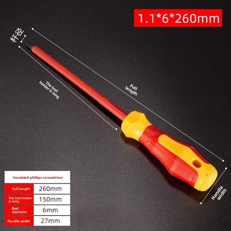 Insulated Electrician Screwdriver Set, High Voltage Flathead and Phillips Tips for Electrical Panel Repair and Maintenance Tools