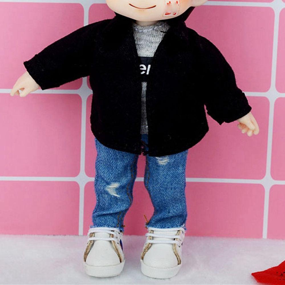1/12 Doll Fashion Ripped Pants Doll Jeans 12~16cm Doll Coat Cool Jeans Jackets Doll Pants Shorts Clothes Accessories Kids Gift