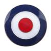 [F NODE] Target Mark Mod Pin Badge, 2.5cm, Party, Fun Pin, Air Force, British Royal Air Force, The Who, Metal, Stylish, Unique, Round, RAF, The Who,