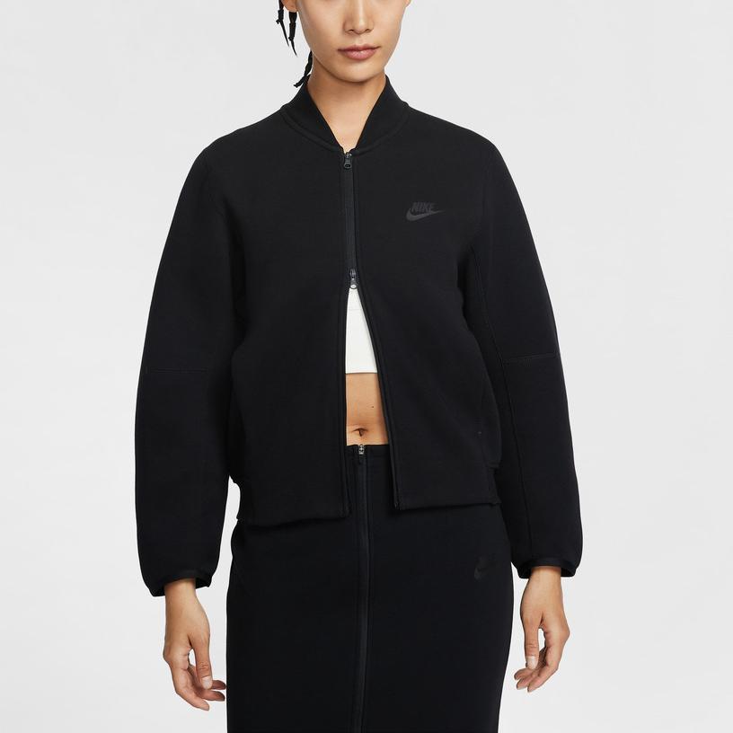 Nike Solid Color Stand Collar Zip Long Sleeve Jacket Women Jackets IQ0079010