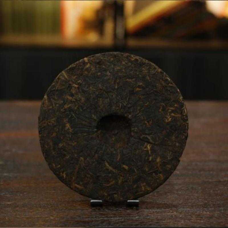 710 г Лаобаньчжан Спелый чайный пирог Пуэр Юньнань Старое дерево Пуэр Приготовленный — фото 5