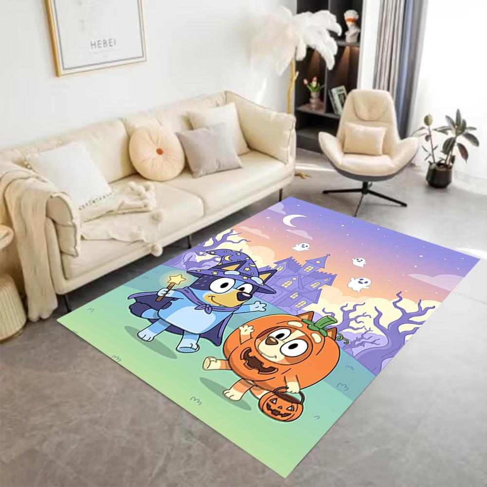 Bluey Bingo Adventure Carpet Suitable for Balcony Entryway Hallway Dining Room Antislip Carpet Decorate Offices Perfect Gift for Friends & Family