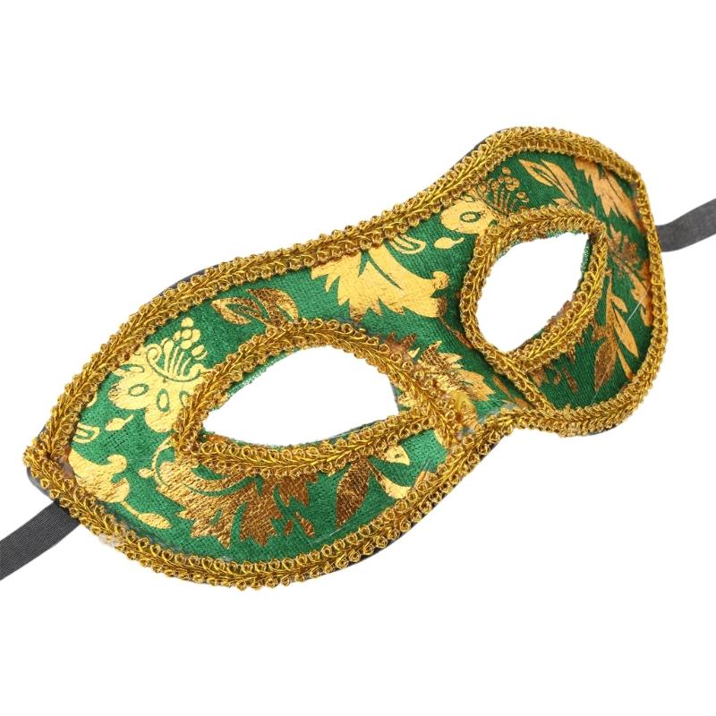 Male Half Face Mask Men Masquerade Mask Vintage-Venetian Mask Lightweight Party Mask for Costume Carnival Theme Parties