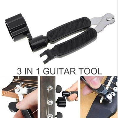 3 In 1 Multifunction Guitar Accessories Guitar Picker  Strings Winder String Pin Puller Cutter Tool