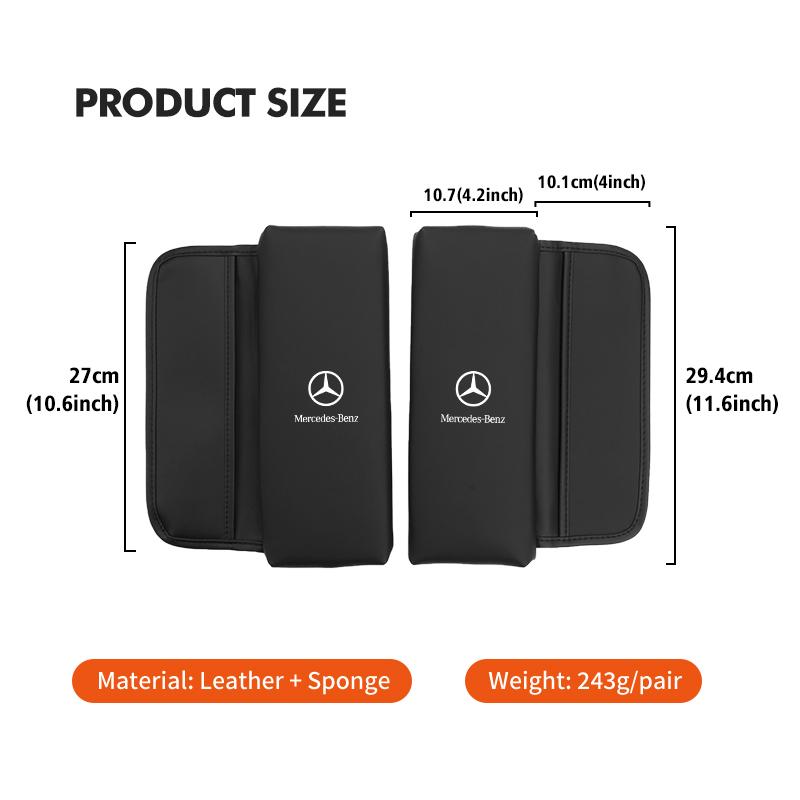 GLC GLB Bil Armstöd Kudde Anti-repa Skyddskåpa Förvaringsficka För Mercedes Benz W211 W124 W176 W177 C180 C200 C260 C