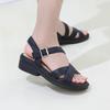 Jisyu Women Leather Holic Strap Sandals 4.5cm