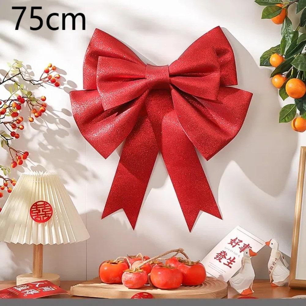New 30/50/75cm Christmas Giant Bow Large Multi-scene Bow Knot Kit Handmade DIY Material Christmas DIY Decor Festivity Decor