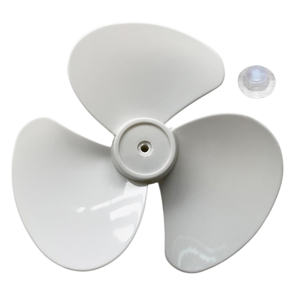 12Inch 3 Leaves Plastic Fan Blade Electric Fan Accessories Household Standing Pedestal Fan Blade Table Fanner With Nut Cover