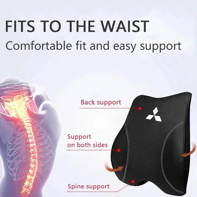 Headrest Pillow Car Neck Rest Head Support Cushion for Mitsubishi Pajero ASX Ralliart Eclipse Lancer 10 9 Outlander Galant UG2