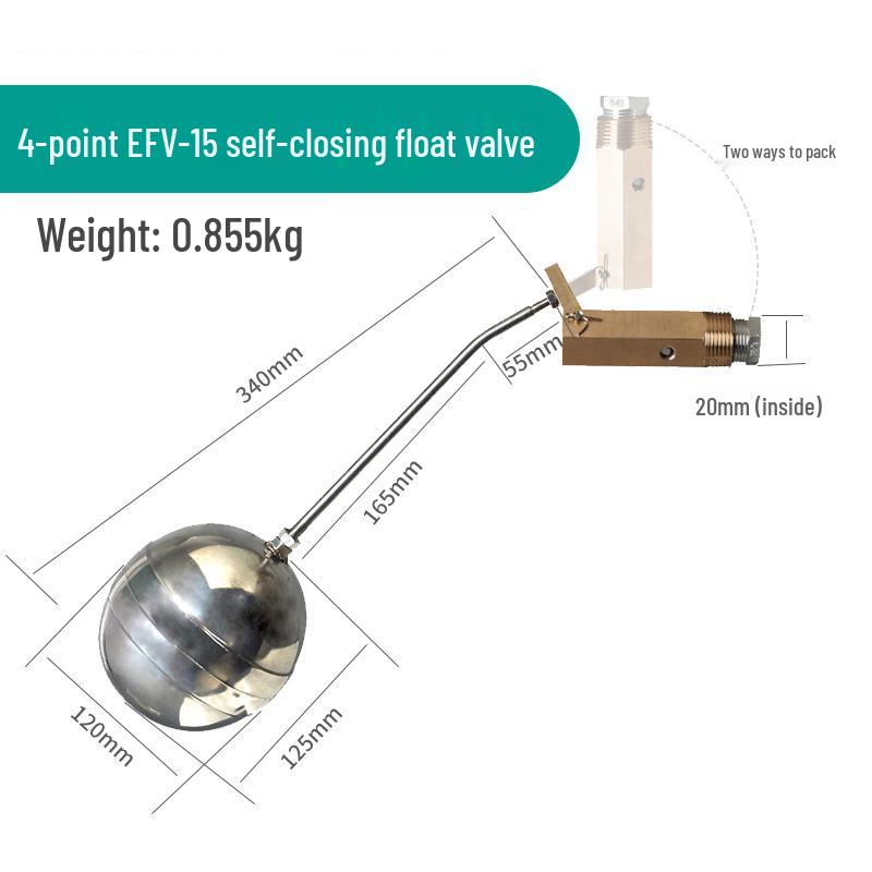 ELEKO Stainless Steel Automatic Water Level Float Valve Controller