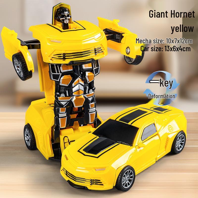Inertia Collision Robot Car: Transforming Toy for Kids Aged 7-10