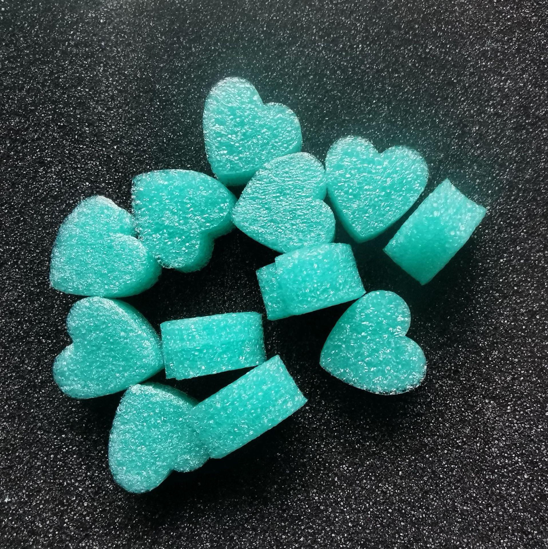 

Heart-Shaped Pearl Cotton Shockproof Foam Filler for Creative Accessories Pink; 30*30MM; 15-20MM