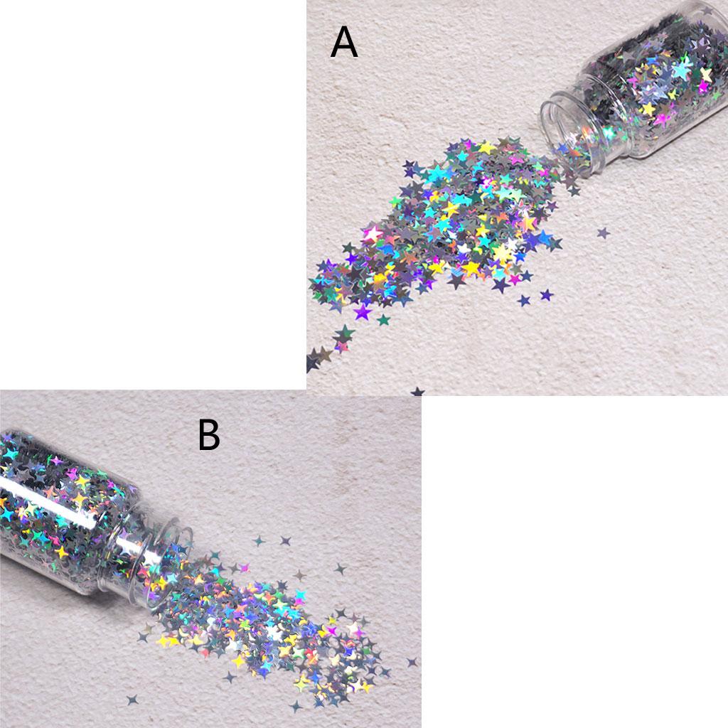 Five-Pointed Star Glitter Nail Sequins Nail Art Flakes Colorful Glitter Sticke