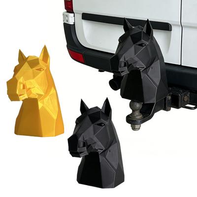 Trailer Hitch Cover Horse Design Durable Trailer Hitch Ball Cover Truck Enthusiasts Weather Resistant Humorous Car Accessory