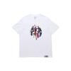 T Shirts Men's White Crew Neck Moderate Straight Fit (Unisex) T-Shirts GH6717