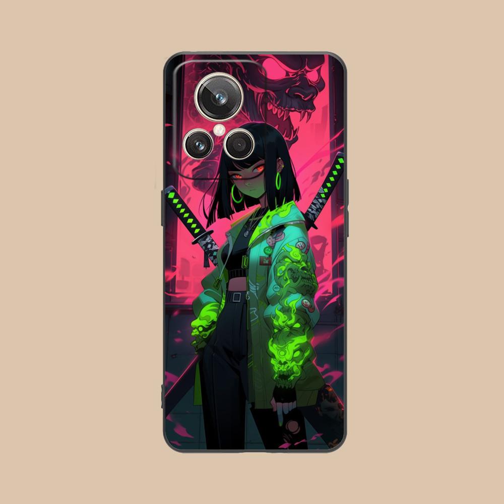 

Anime Girl Mobile Phone Case for Realme 15 14 13 12 11 10 9 Pro Plus T i Lite 5G Colorful Printing Cover Cellphones Cover realme 14