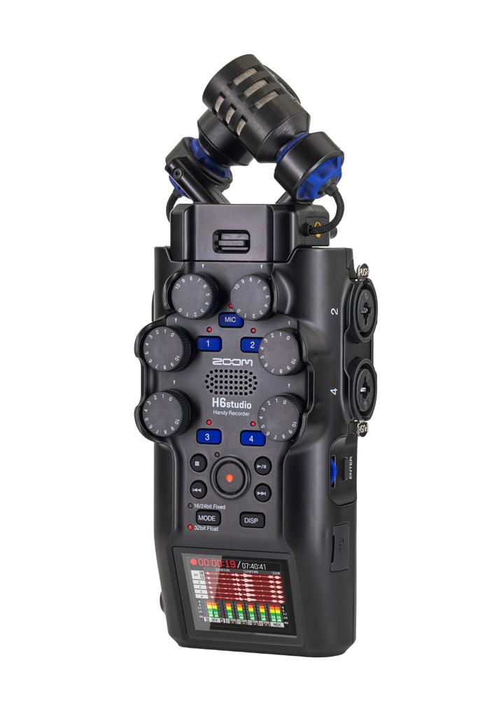 Zoom H6studio Handy Up To 8 Tracks Simultaneously Tracks Stereo Equipped with a XY Stereo 4 Phone Noise Gain Supports 192kHz Sampling 2025 Ideal for