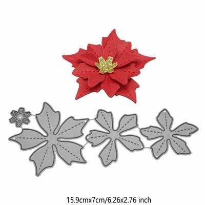 3d Maple Leaf Flower Cutting Dies Metal Stencil DIY Scrapbooking Álbum Papel Cartão Embossing Artesanato Decoração Arte Die Corte Planta