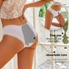 Calças fisiológicas femininas à prova de vazamentos, roupa íntima menstrual, elástica, confortável, sexy, esportiva, sem costura, com babados