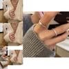 Chic Korean Minimalist Irregular Copper Ring For Women Stylish Adjustable Fashion Accessory